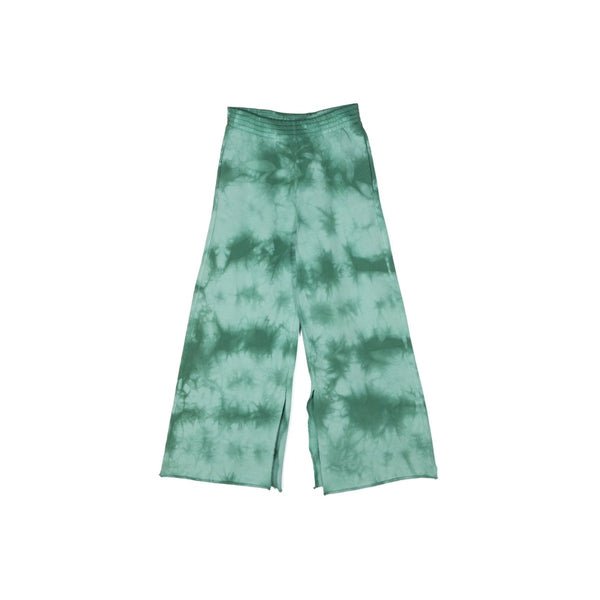 Girls Green Tie-Dye Wide Leg Trouser