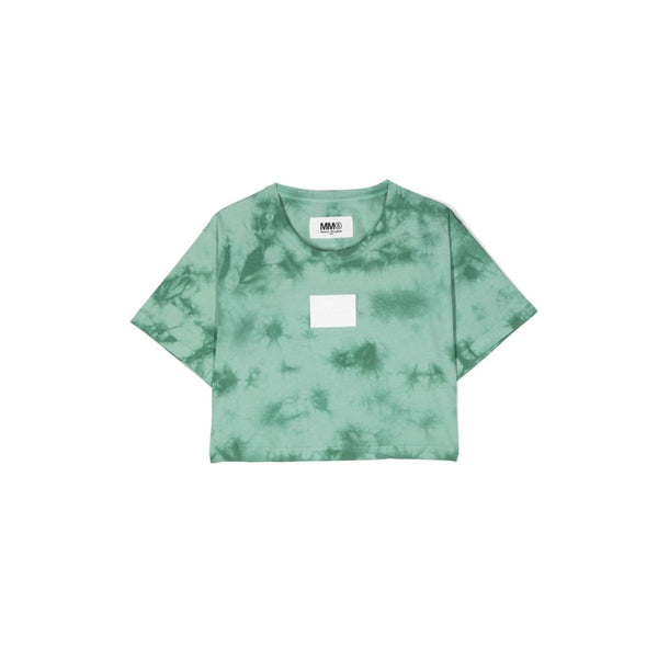 Girls Green Tie-Dye Print T-Shirt