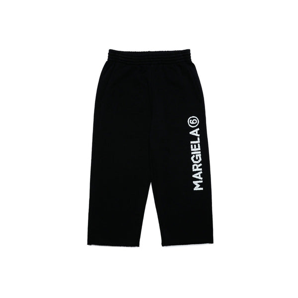 Boys Black Fleece Logo Print Jogger