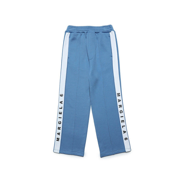 Kids Blue Logo-Print Trouser