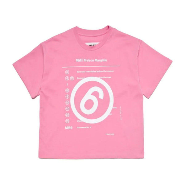 Girls Pink Logo-Print Cotton T-shirt