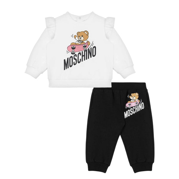 Baby Girls Skater Teddy Bear Tracksuit