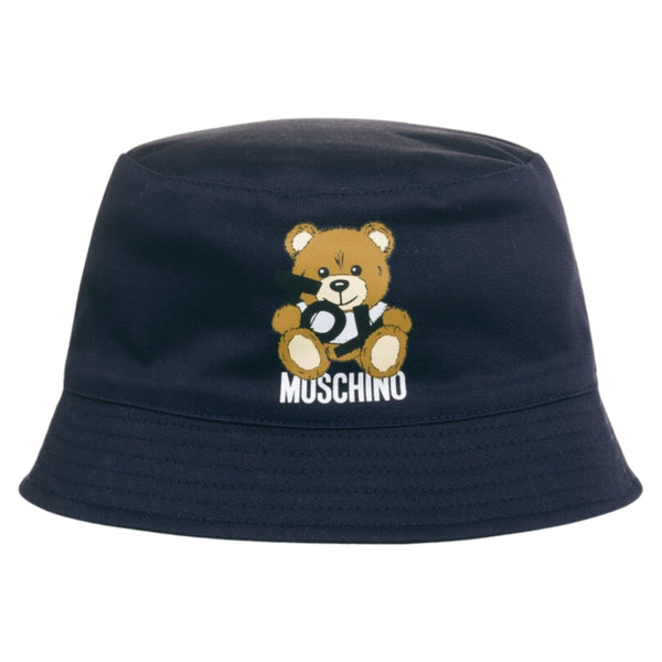 Baby Unisex Blue Teddy Bear Bucket Hat