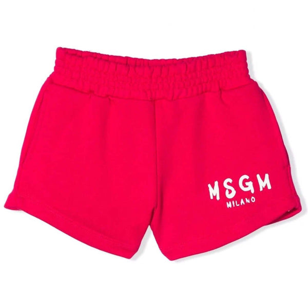 Logo Print Cotton Track Shorts