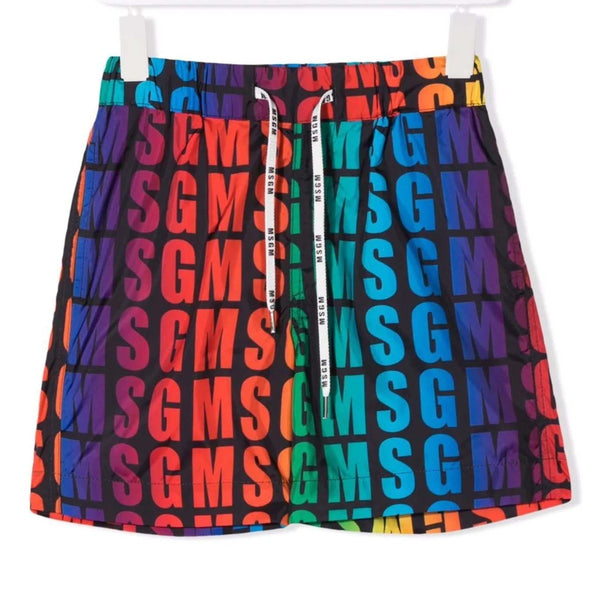 Logo Print Drawstring Shorts