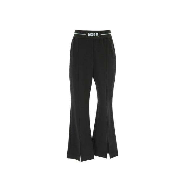 Girls Black Logo Trousers