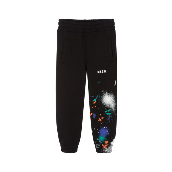 Boys Black Logo Joggers