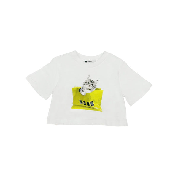 White T-Shirt Corta Jersey Girl