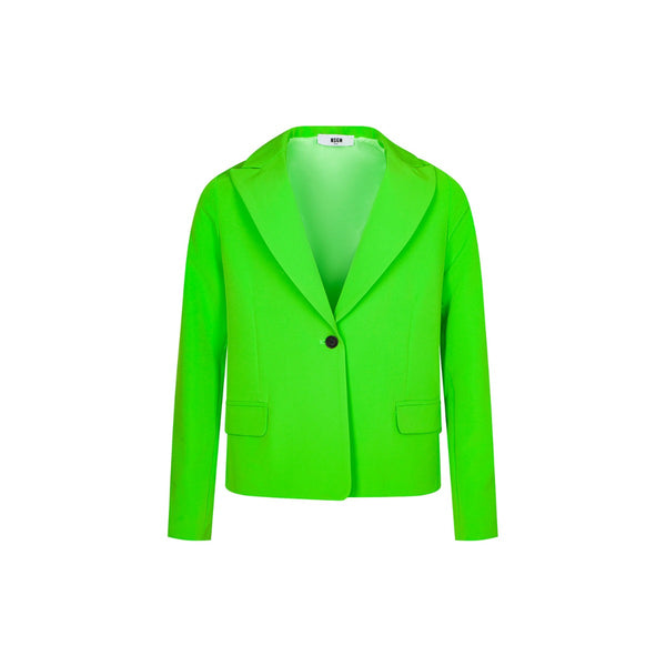 Girls Green Single Breasted Blazer