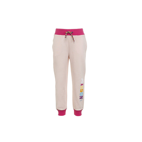 Girls White Logo Jogger
