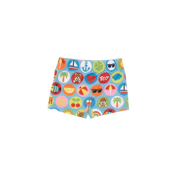 Boys Blue Logo Swim Shorts