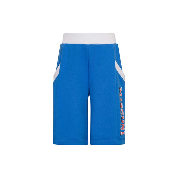 Boys Blue Logo-Print Cotton Shorts