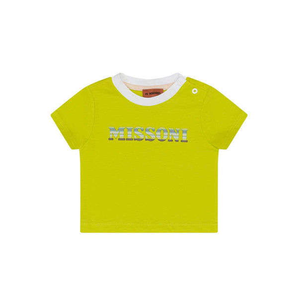Baby Unisex Green Logo-Print T-Shirt