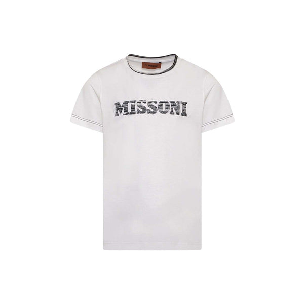 Unisex White Logo-Print Cotton T-Shirt