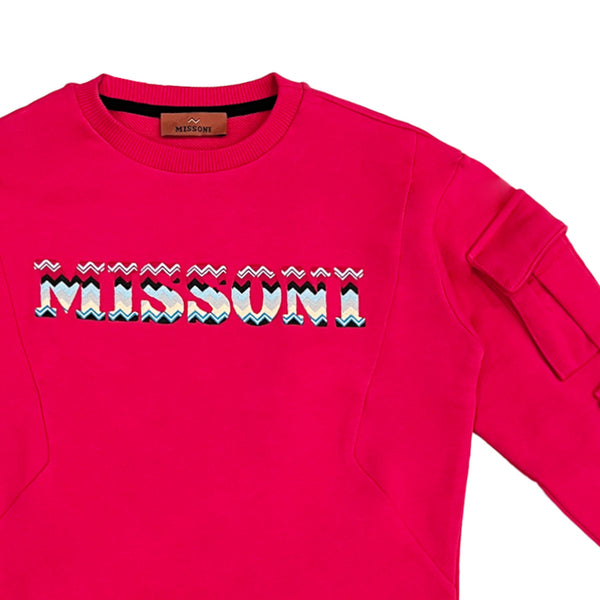 Girls Red Organic Cotton Sweatshirt