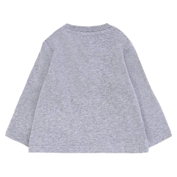 Baby Unisex Grey Teddy Bear-print T-shirt