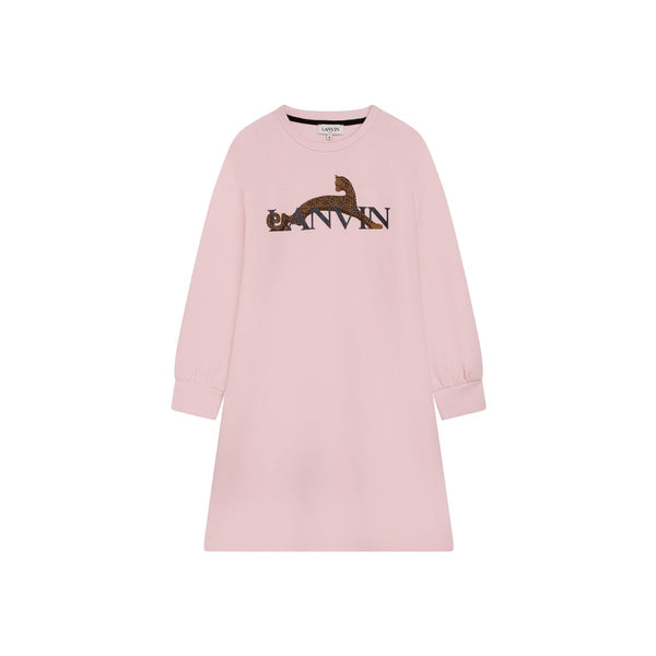 Girl Pale Pink Logo Dress