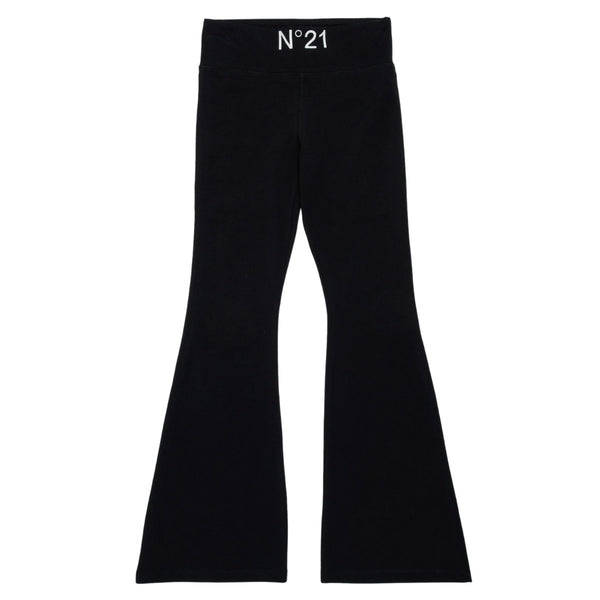 Girls Black Logo-Print Leggings