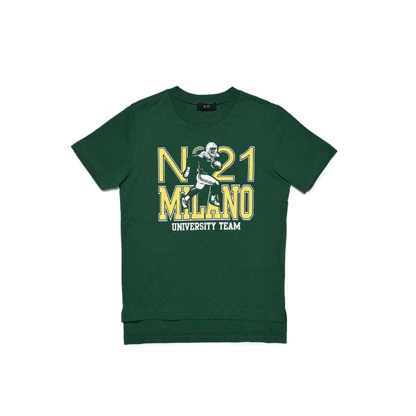 N21 Logo Print Cotton T-Shirt