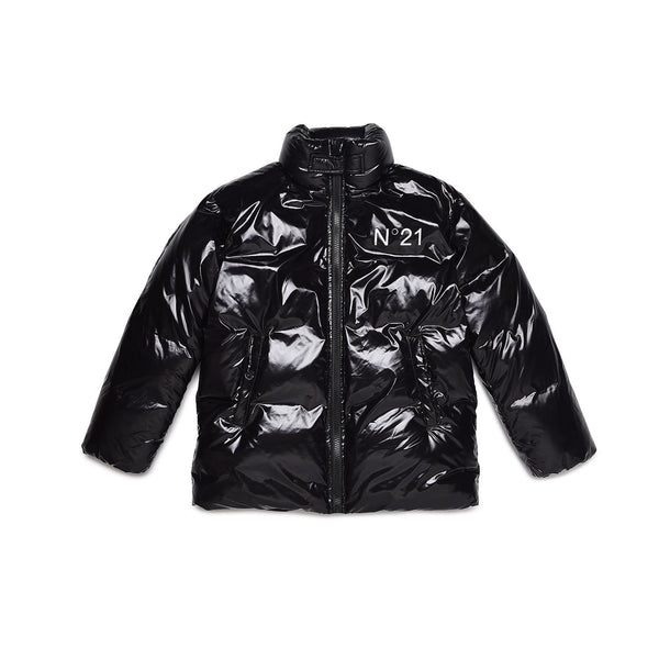 Logo-Print Padded Jacket