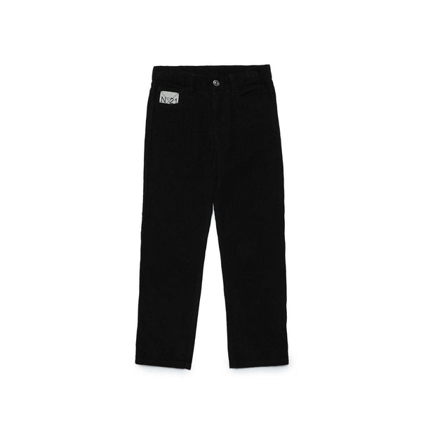 Boys Black Straight-Leg Jeans