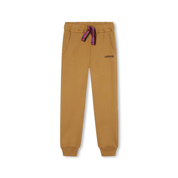 Boys Brown Cotton Jogger