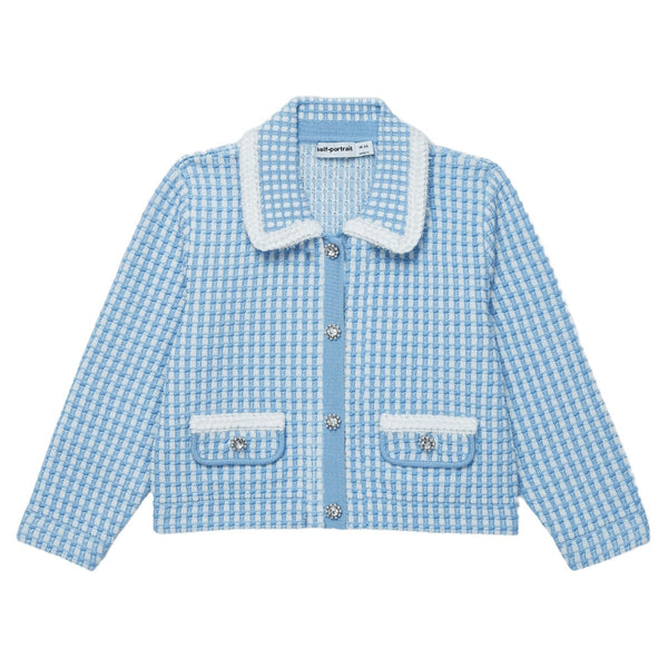 Blue Knit Cardigan