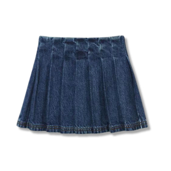 Girls Denim Blue Mini Skirt