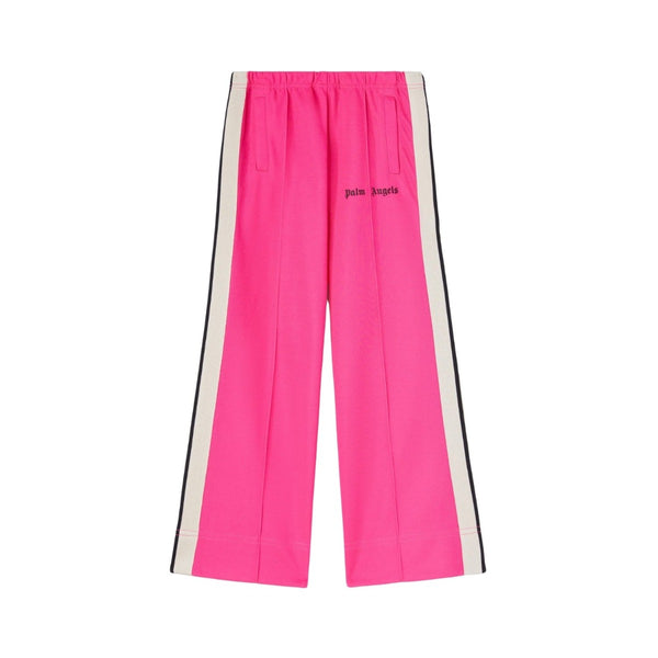 Girls Pink Printed Wide-Leg Trouser