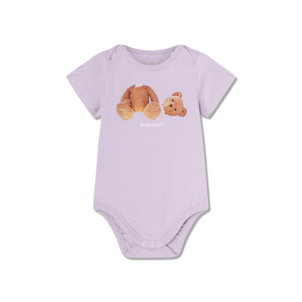 Baby Unisex Purple Bear-Print T-Shirt