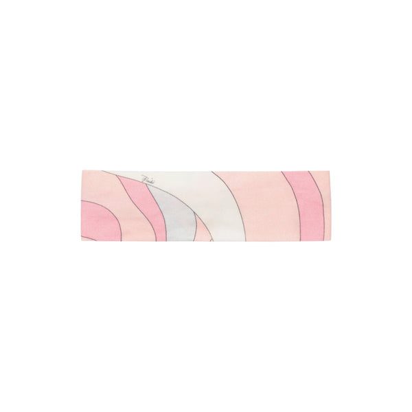 Girls Pink Marmo Print Headband