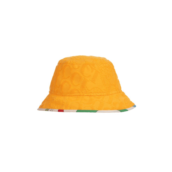 Girls Yellow Marmo Trimmed Bucket Hat