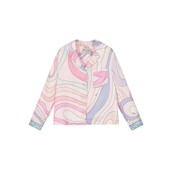 Girls Pink Marmo Blouse Shirt