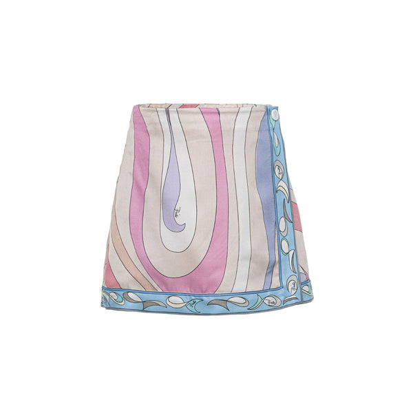 Girls Pink Abstract Skirt
