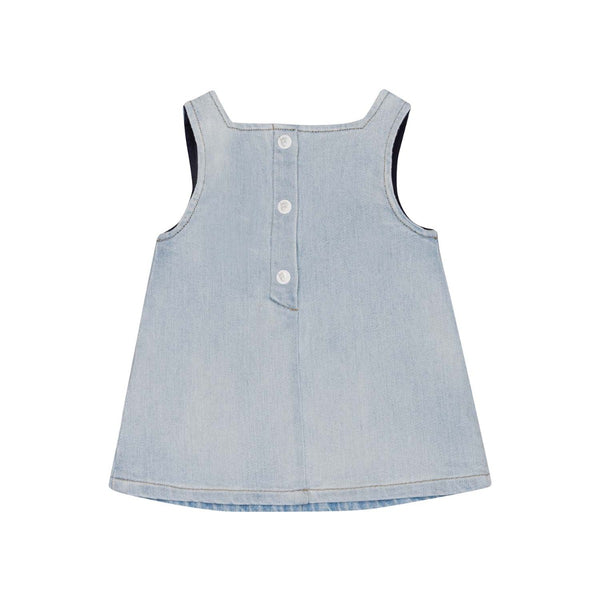 Girls Light Blue Denim Dress