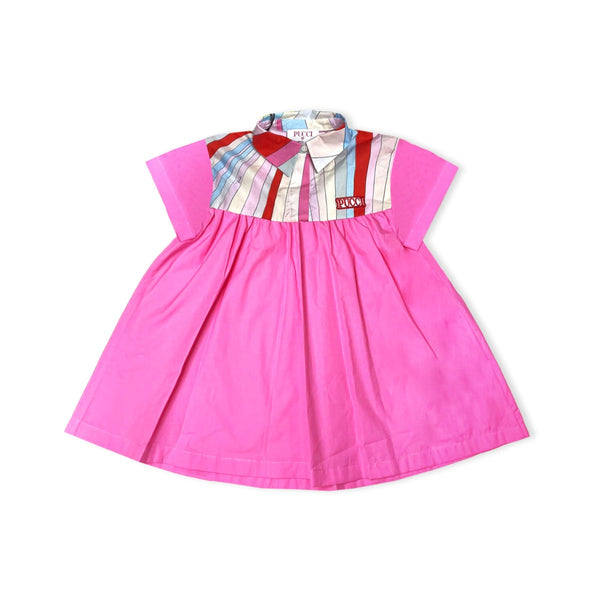 Girls Pink Cotton Iride Dress