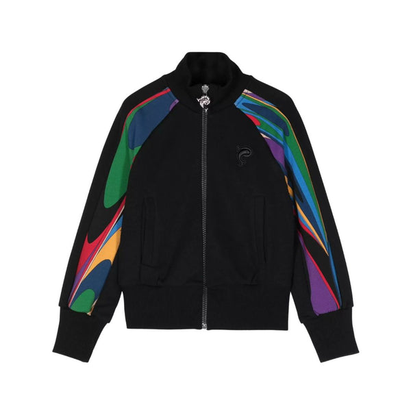 Unisex Black Zip-Up Sweatshirt