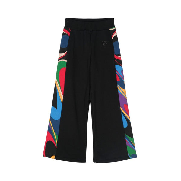 Girls Black Lride-Print Trouser