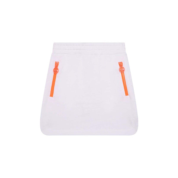 Girls White Logo Skirt