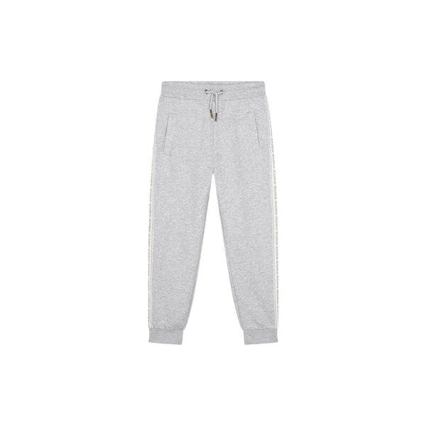 Girls Grey Cotton Joggers