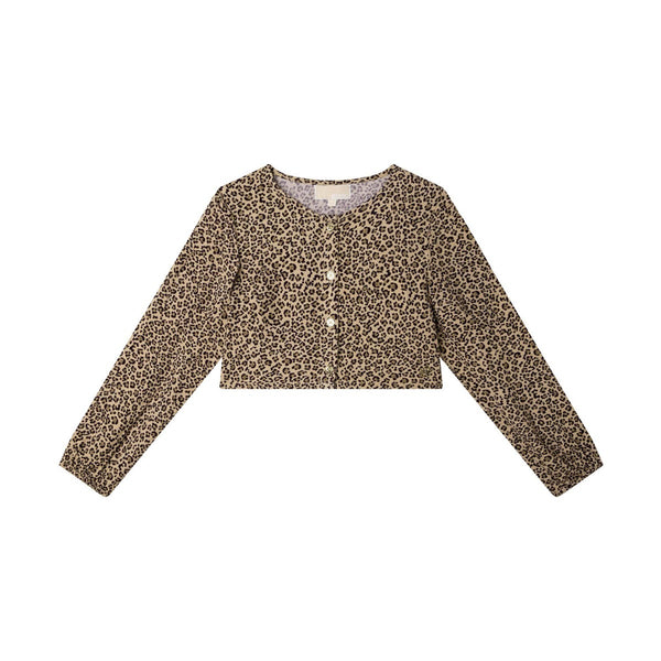 Leopard Crop  Full Sleeve Top