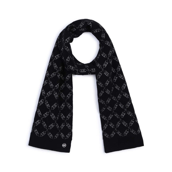Girls Black MK Empire Logo Scarf
