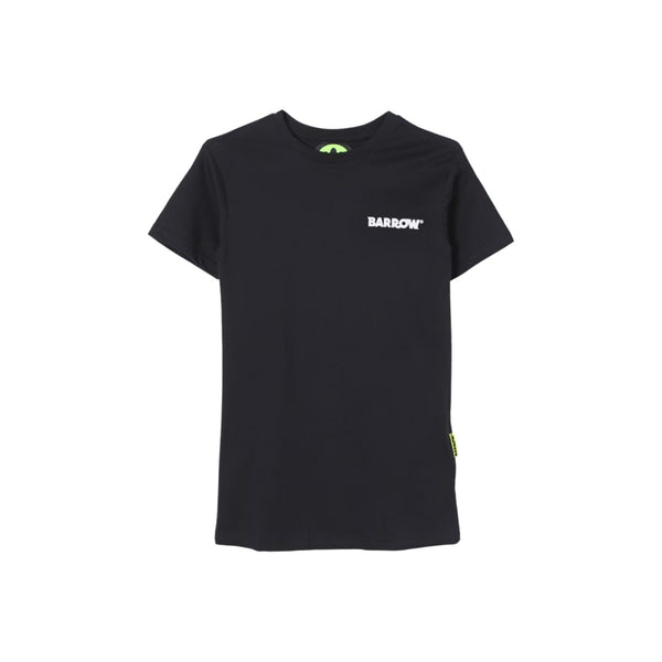Girls Black Cotton Logo-Print T-Shirt Dress