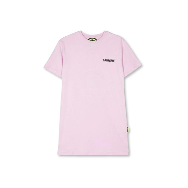 Girls Purple Cotton Logo-Print T-Shirt Dress