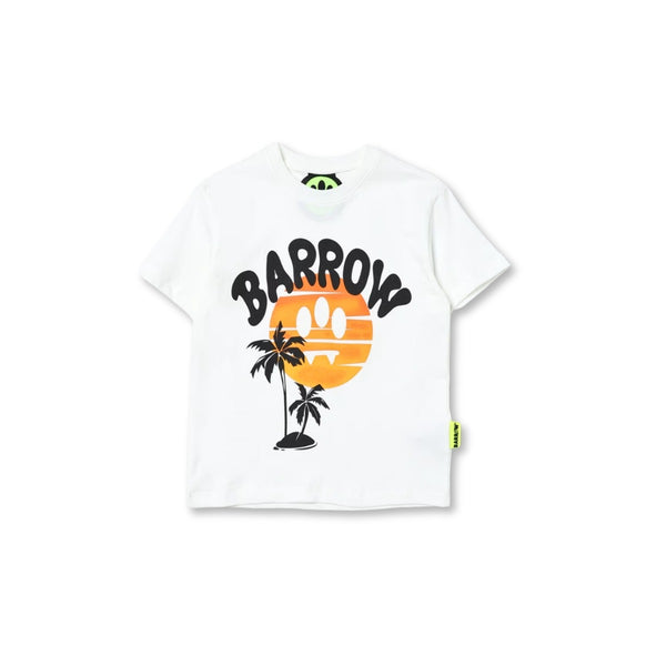 Unisex White Graphic-Print Cotton T-Shirt