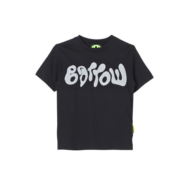 Unisex Black Logo-Print T-Shirt