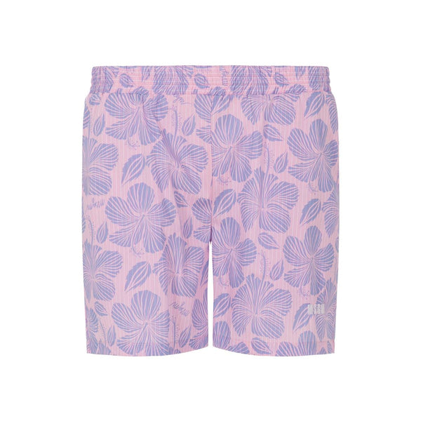 Girls Pink Hawaiian Floral-Print Shorts