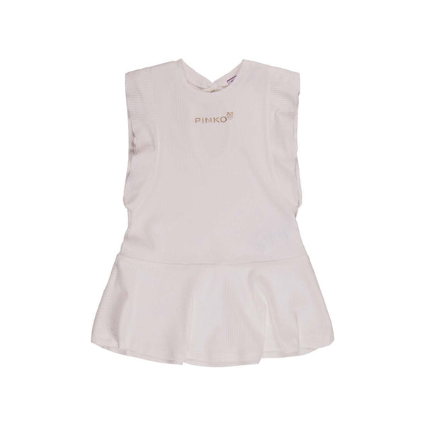 Girls Ivory Sleeveless Dress