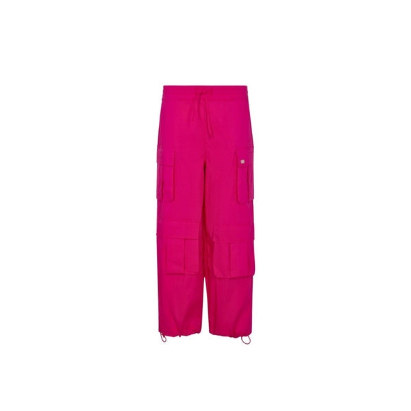 Girls Pink Cargo Trouser With Pockets