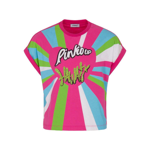 Girls Pink Jersey Cotton T-Shirt